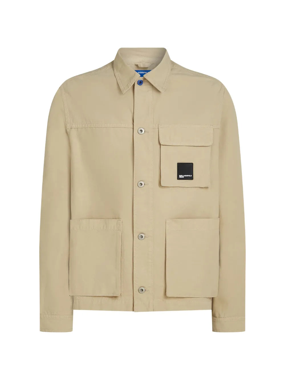 Boxy Cropped Jacket with Classic Collar