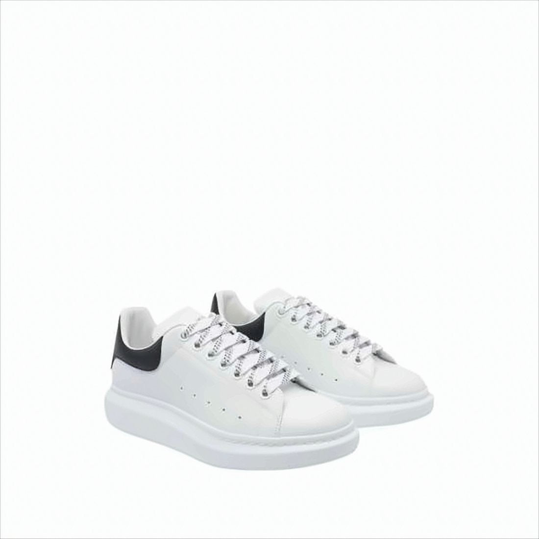 Smooth White Leather Sneakers