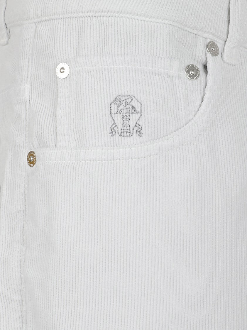 Straight-Leg Corduroy Jeans With Five-Pocket Design