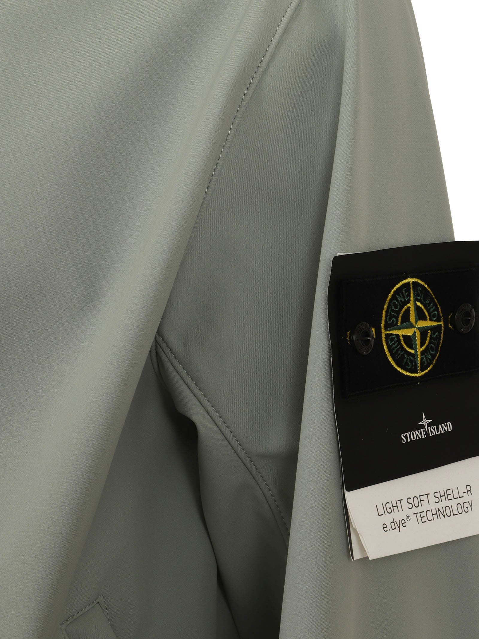 Minimalist Green Jacket With Recycled Polyester Technology