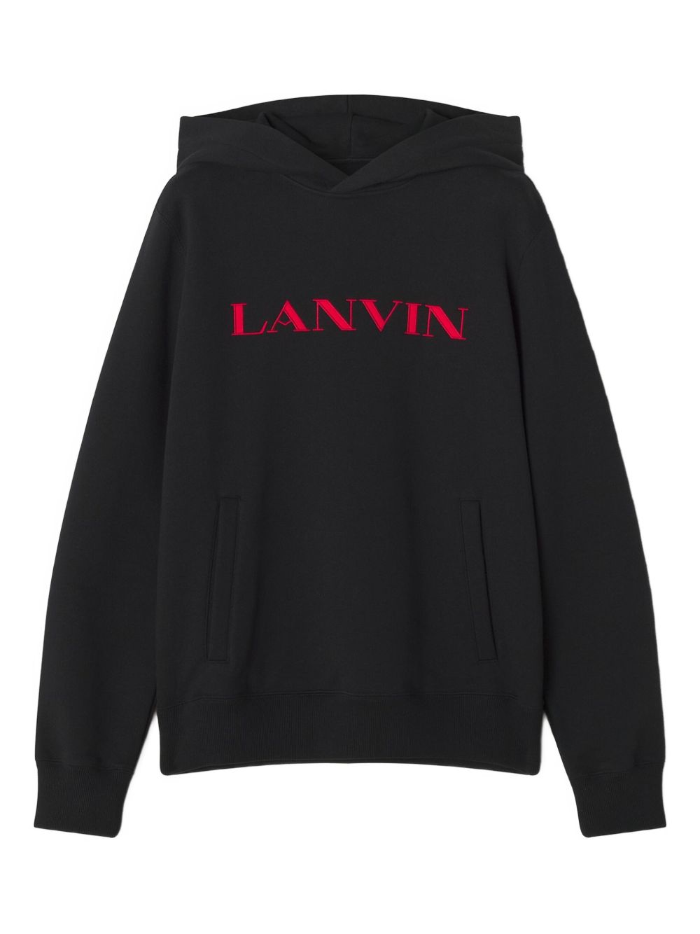 Relaxed Fit Black Hoodie