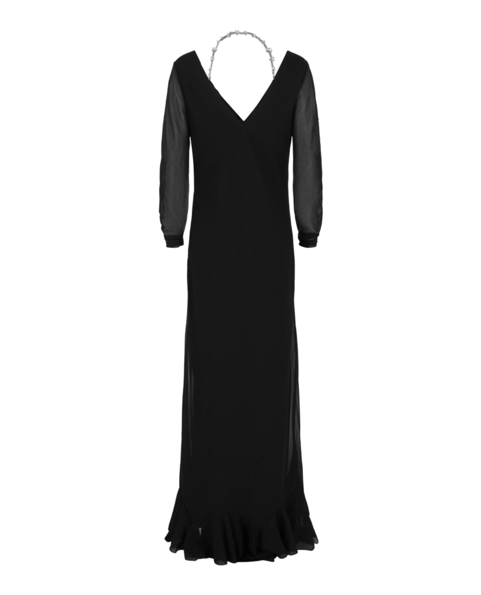 Off-The-Shoulder Gown W/ 4g Claw Chain
