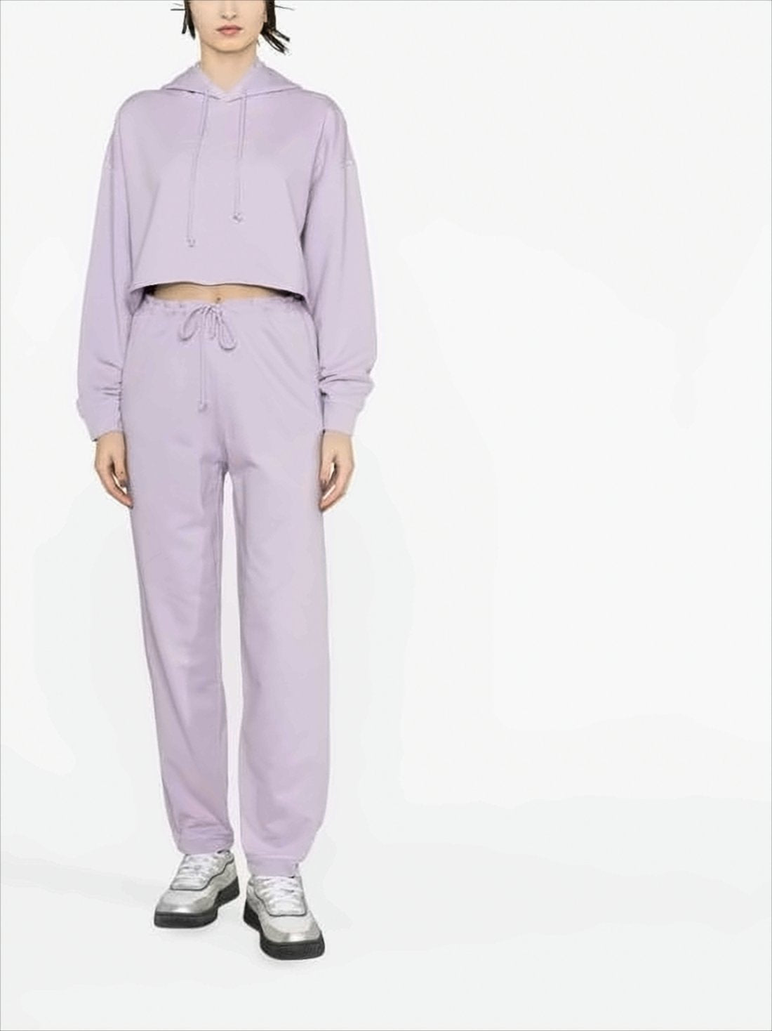 Pastel Lavender Jogger Pants with Adjustable Drawstring
