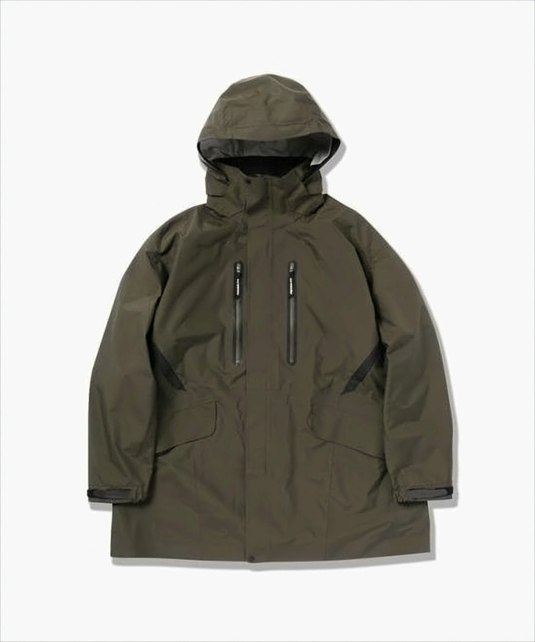 Hooded Green Nylon Coat