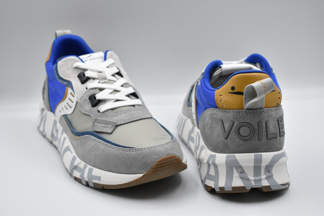 Grey Bluette Low-Top Lace-Up Sneakers