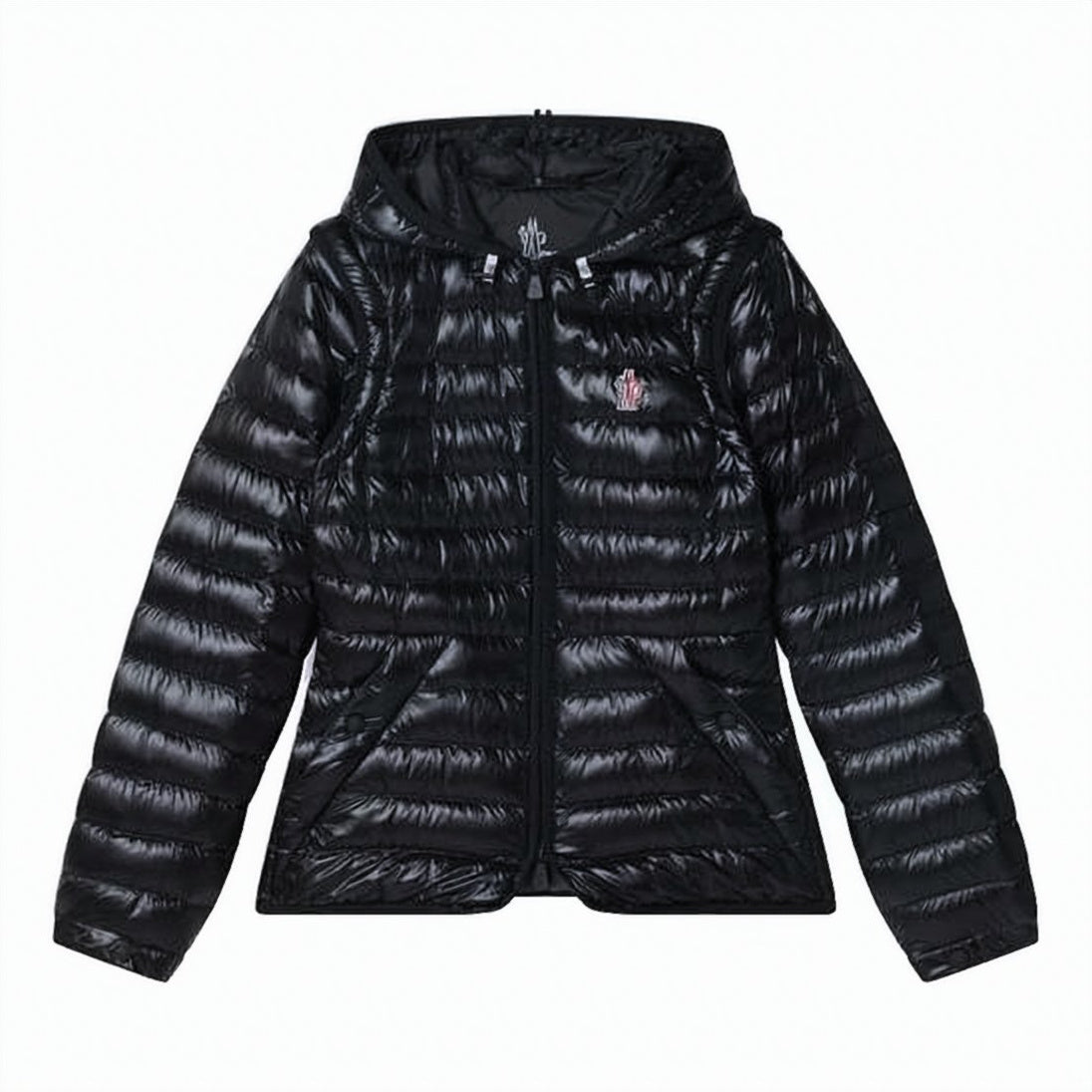 Lightweight Padded Jacket with Horizontal Quilting