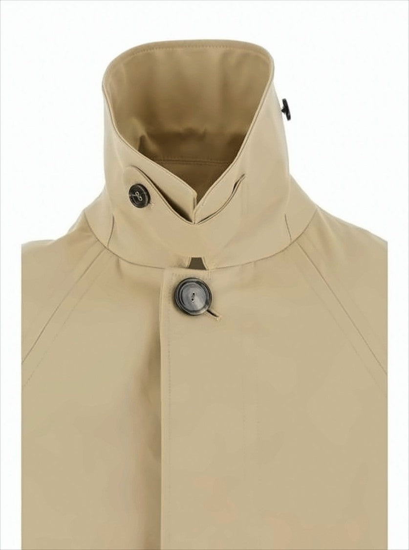Cropped Jacket with Structured Collar and Adjustable Cuffs