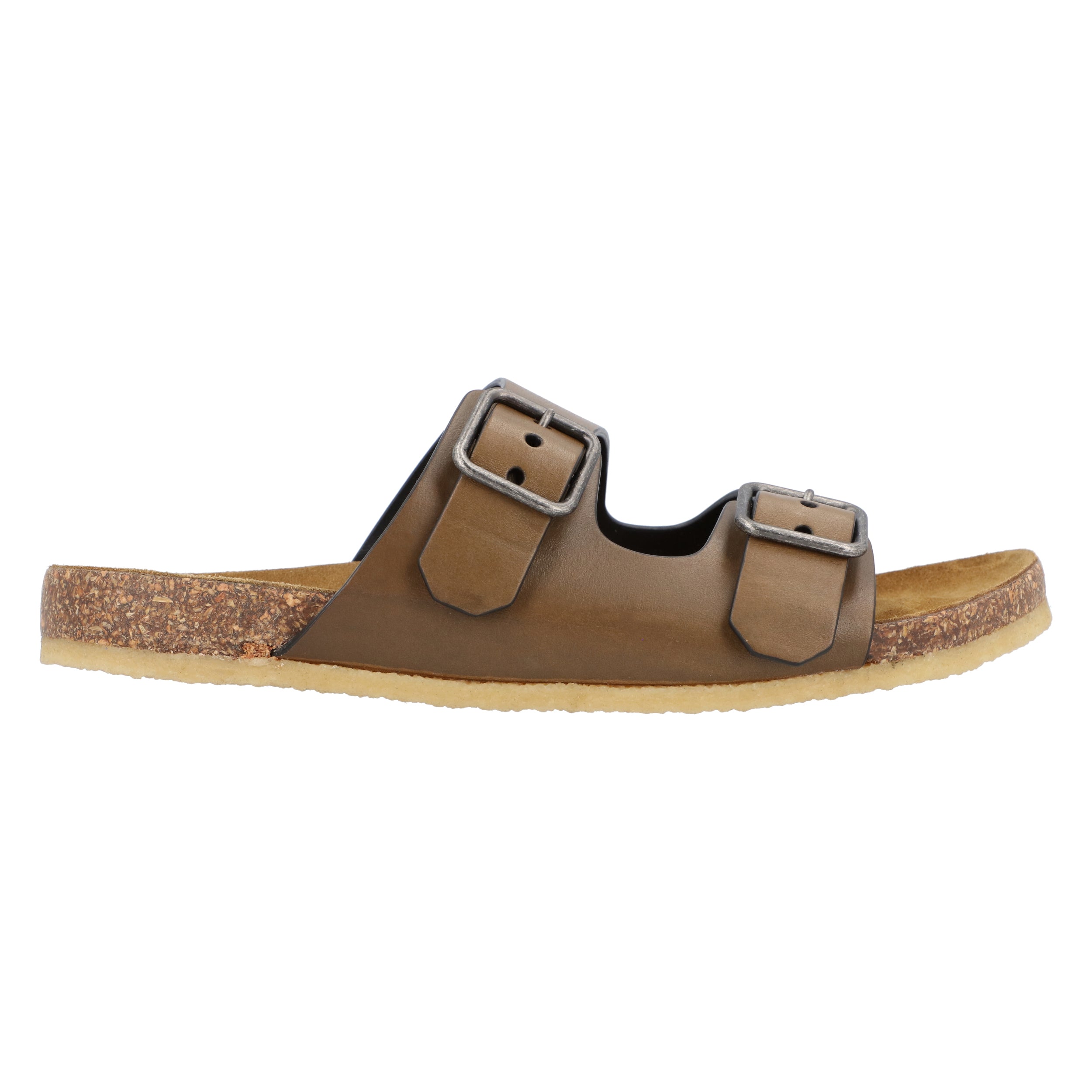 Smooth Leather "Jimmy" Flat Sandals