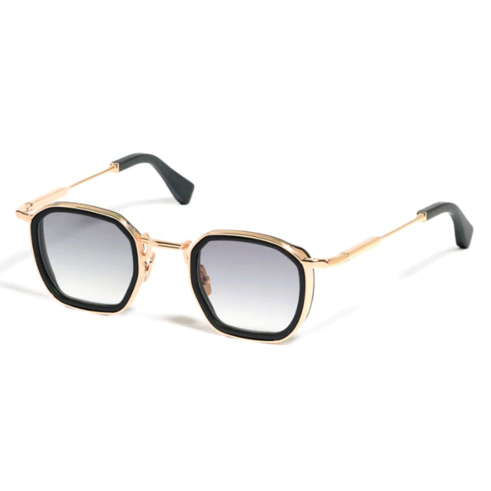 Leo Geometric Gold-tone Sunglasses with Gradient Lenses