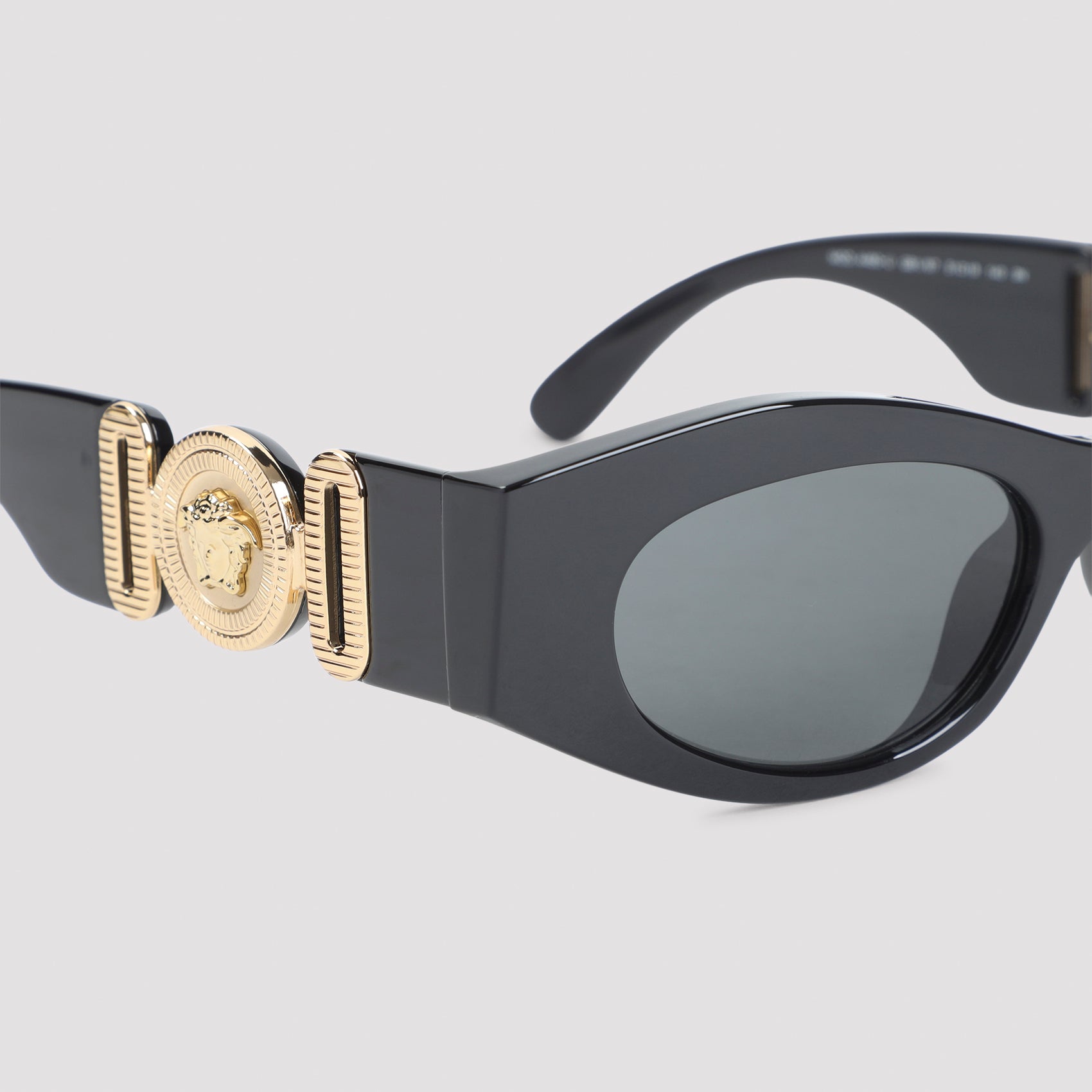 Cat-Eye Sunglasses with Gold Medusa Emblem
