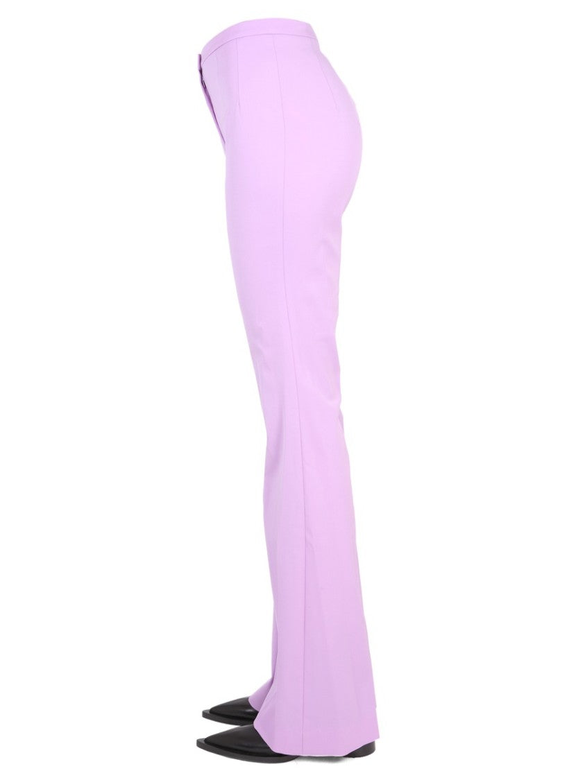 High-Waisted Flared Virgin Wool Pants