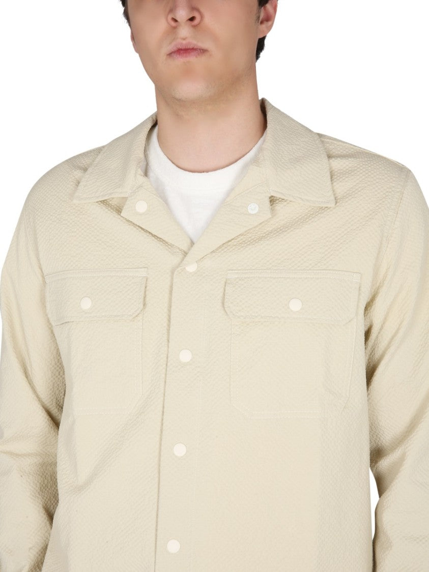 Bowling Neck Cotton Shirt