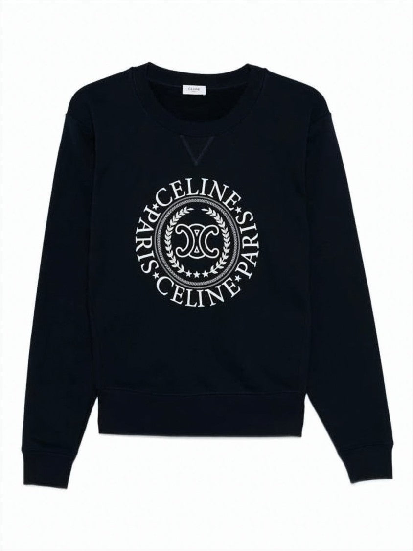 Long-Sleeve Cotton Crewneck Top