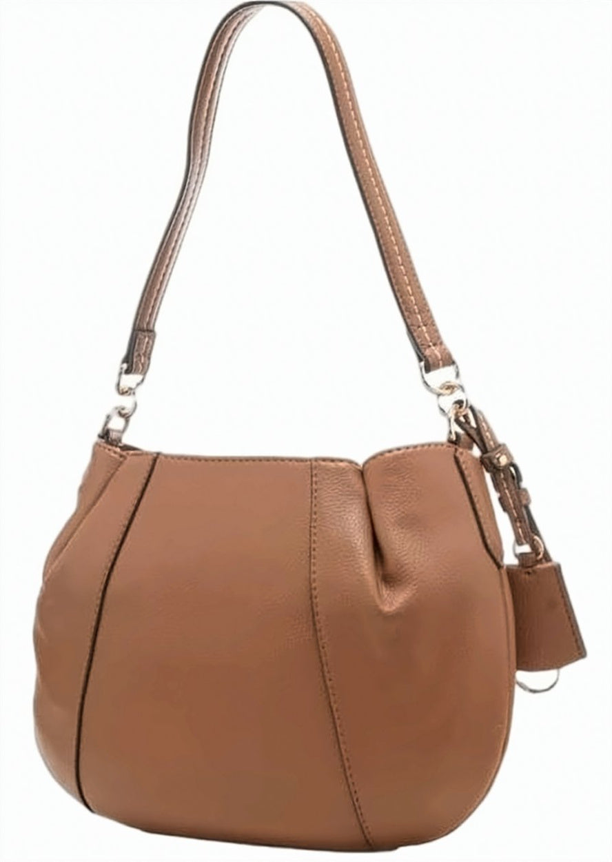 Beige Logo Shoulder Bag