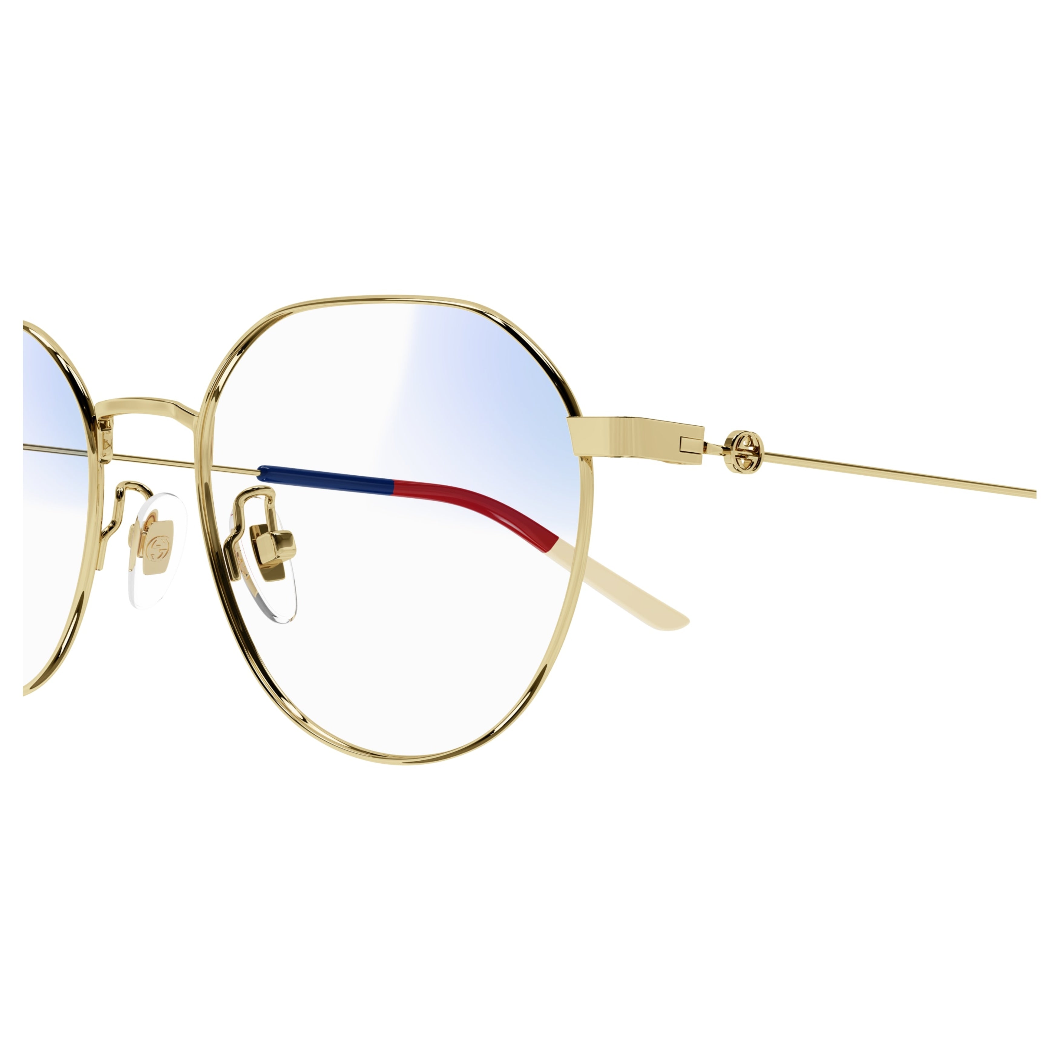 Gg0684s Gold Metal Geometric Eyeglasses