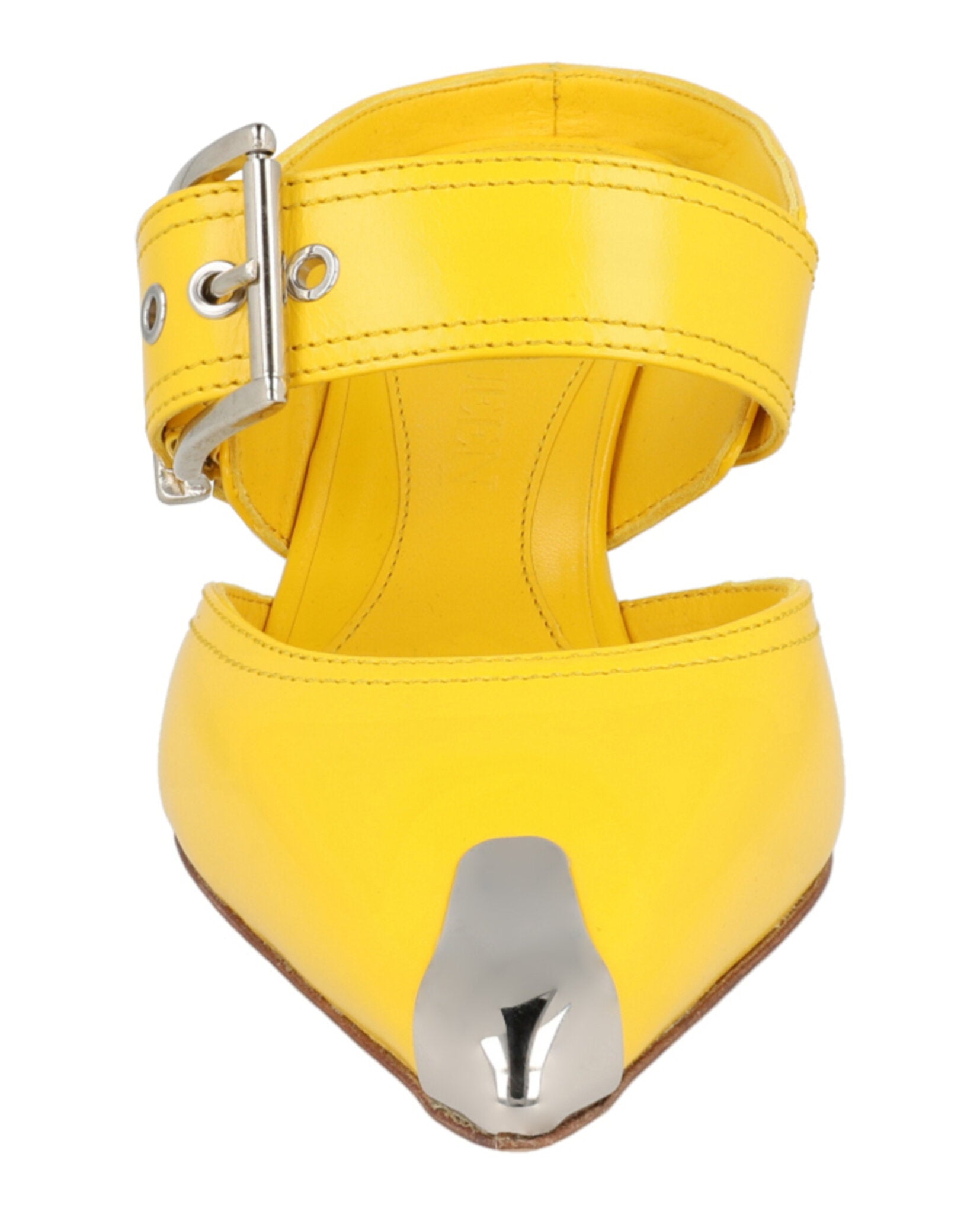 Buckle Leather Mules