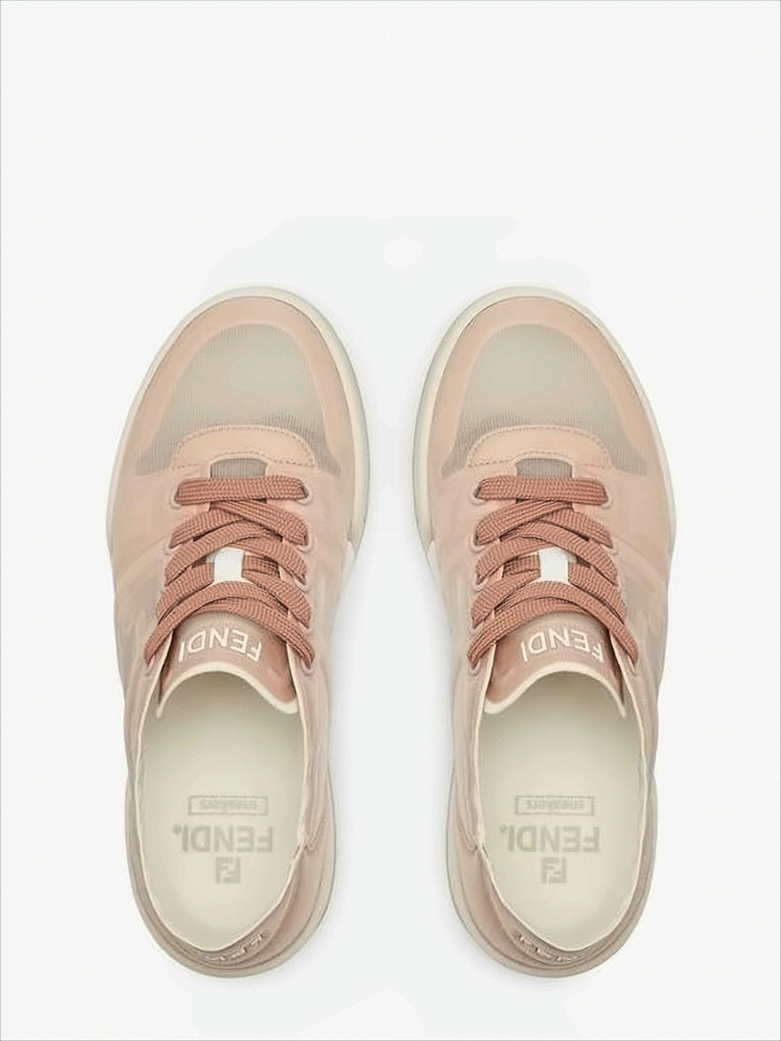 Translucent Mesh Low-Top Sneakers with Branded Accents