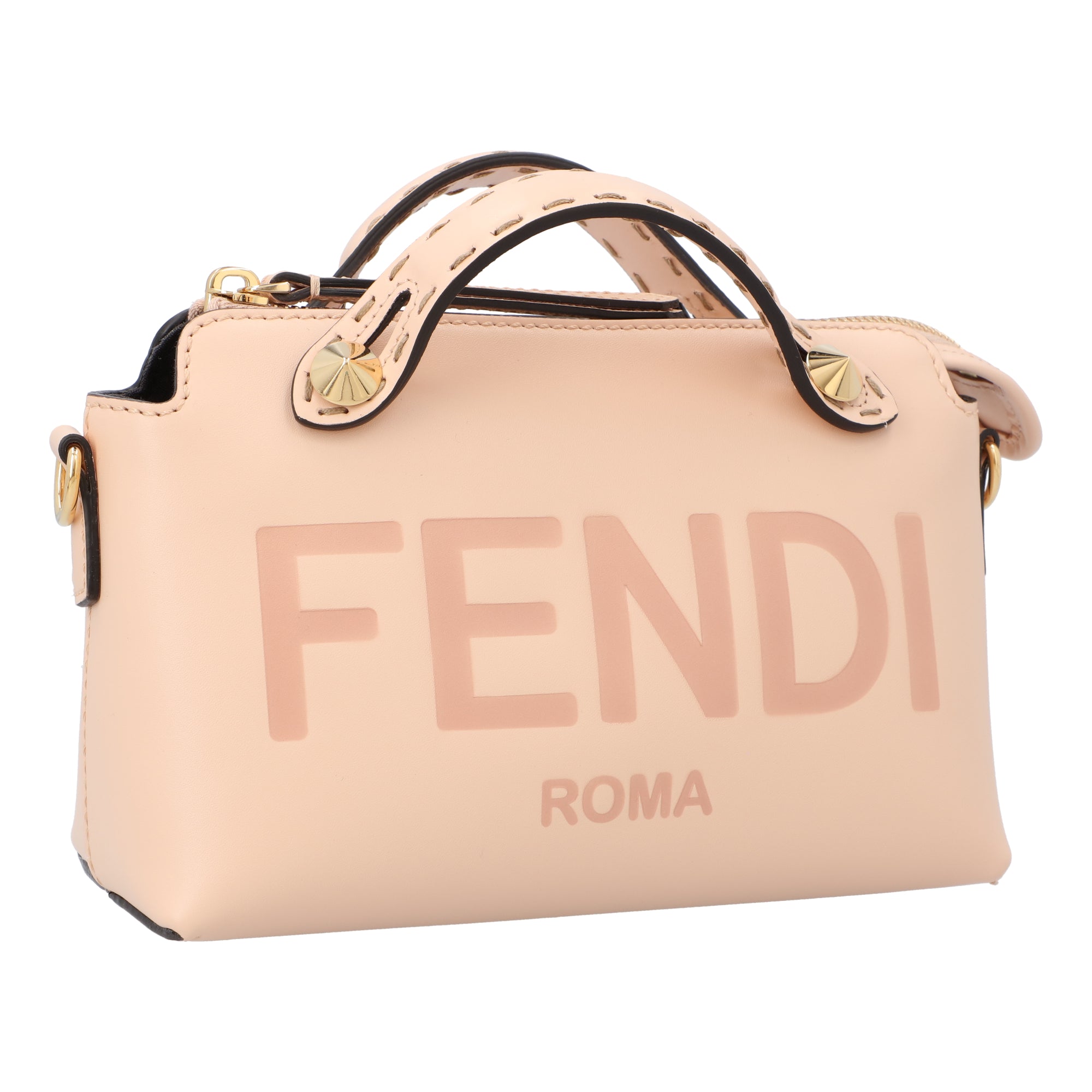 Structured Mini Handbag In Smooth Calfskin With Gold-Tone Hardware