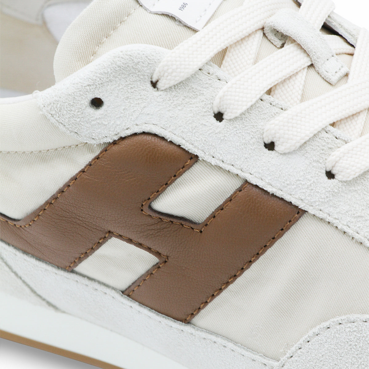 Smooth and Suede Textured Sneakers