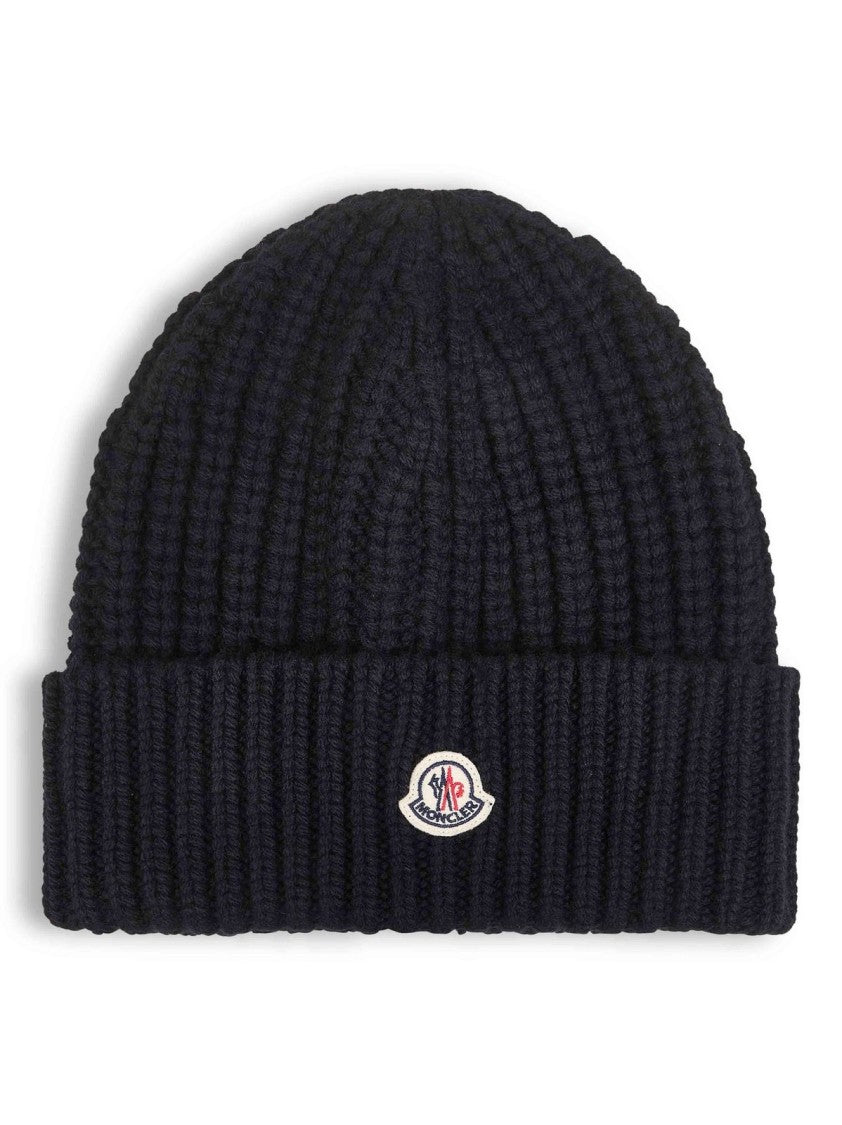 Ribbed Knit Beanie with Folded Cuff
