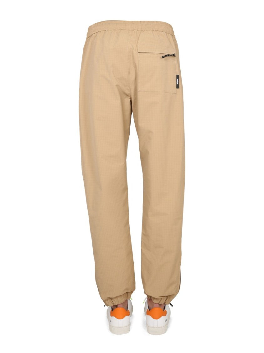 Relaxed Fit Casual Pants With Logo