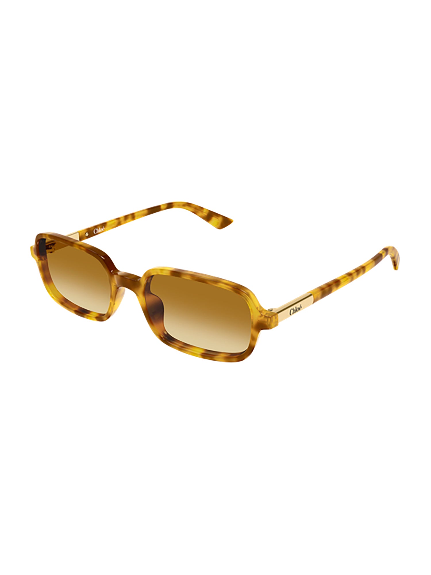 Tortoiseshell Brown Rectangular Sunglasses