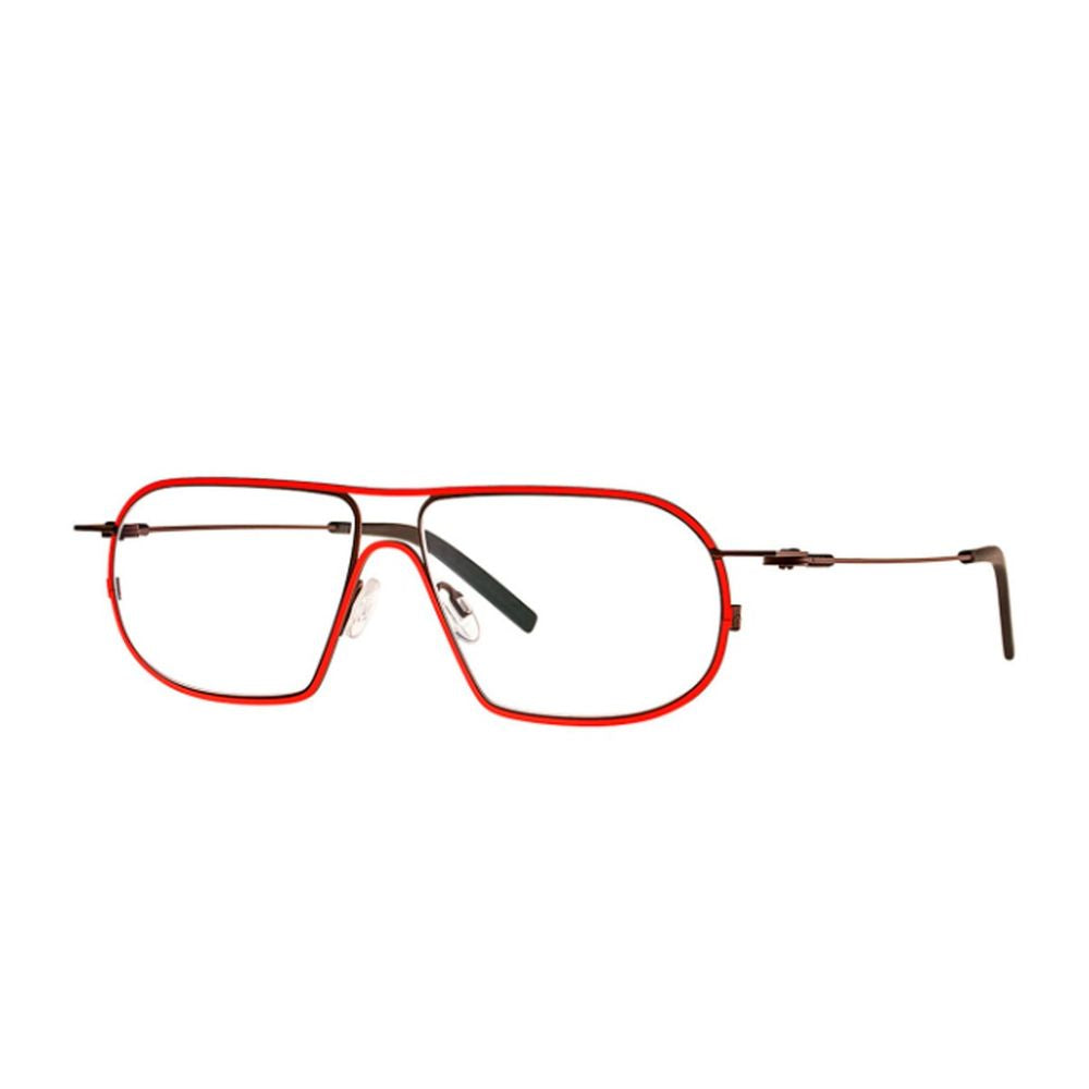 Isogon Pilot Sunglasses with Bold Red Front