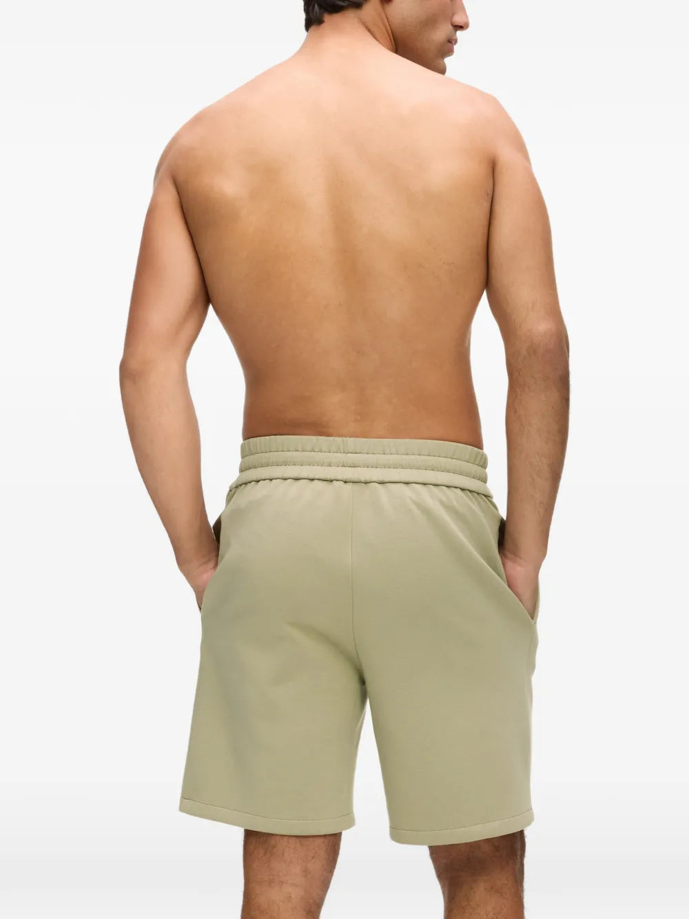 Relaxed-Fit Short with Elastic Waistband and Logo Accent