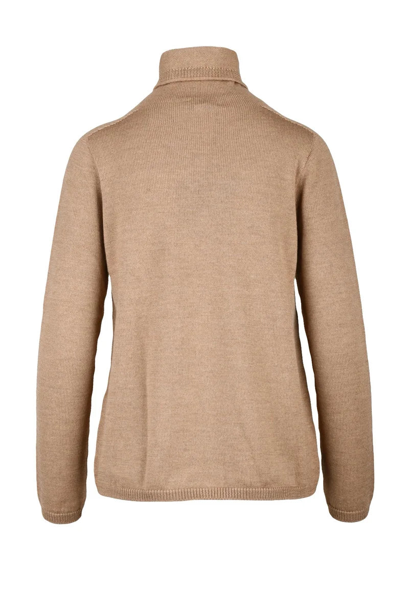 High Neck Sweater - Beige