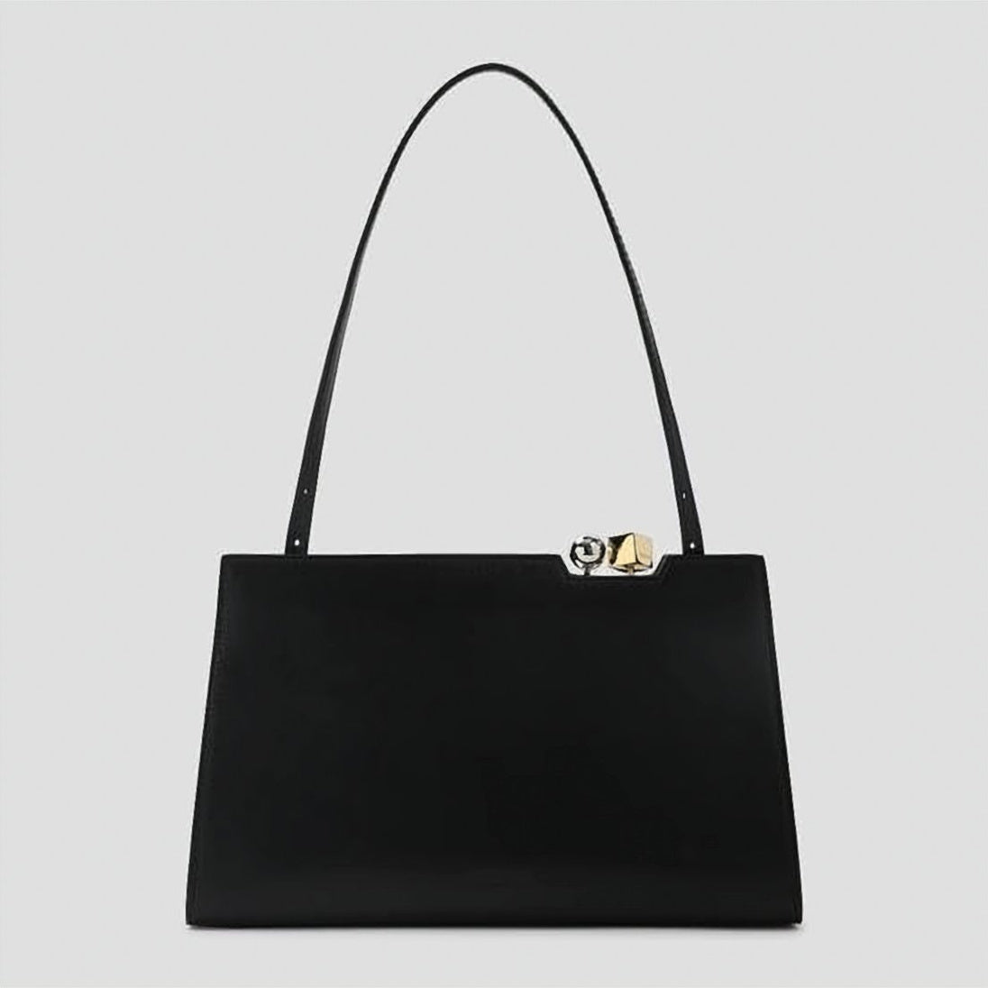 Rectangular Calf Leather Tote Bag