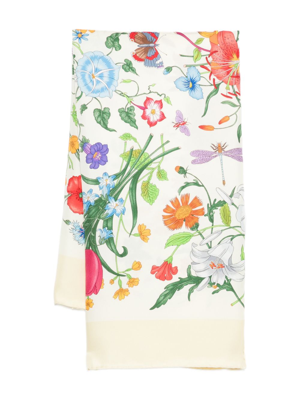 Silk Scarf With Floral Print