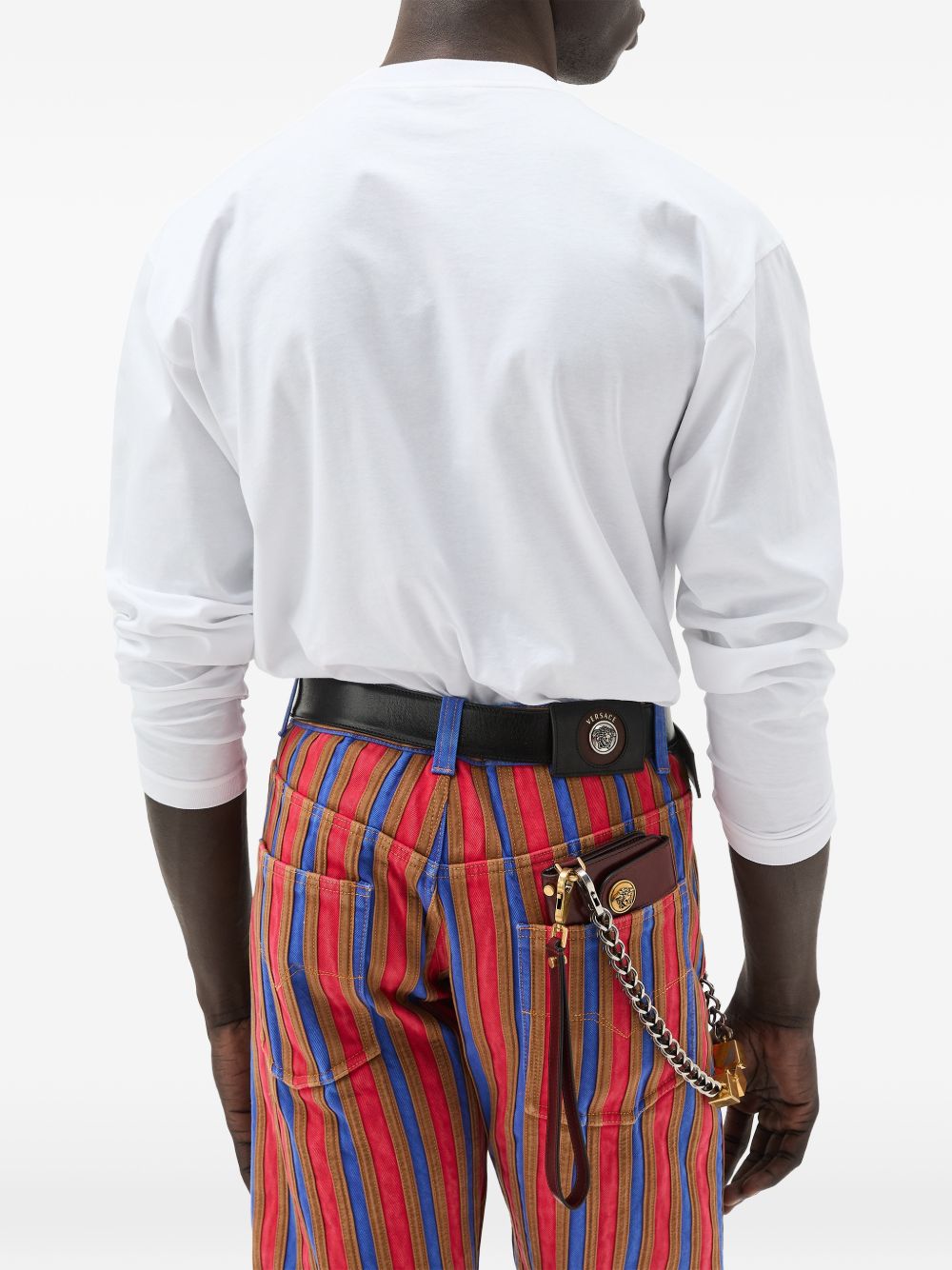 Relaxed Fit Long-Sleeved White Shirt