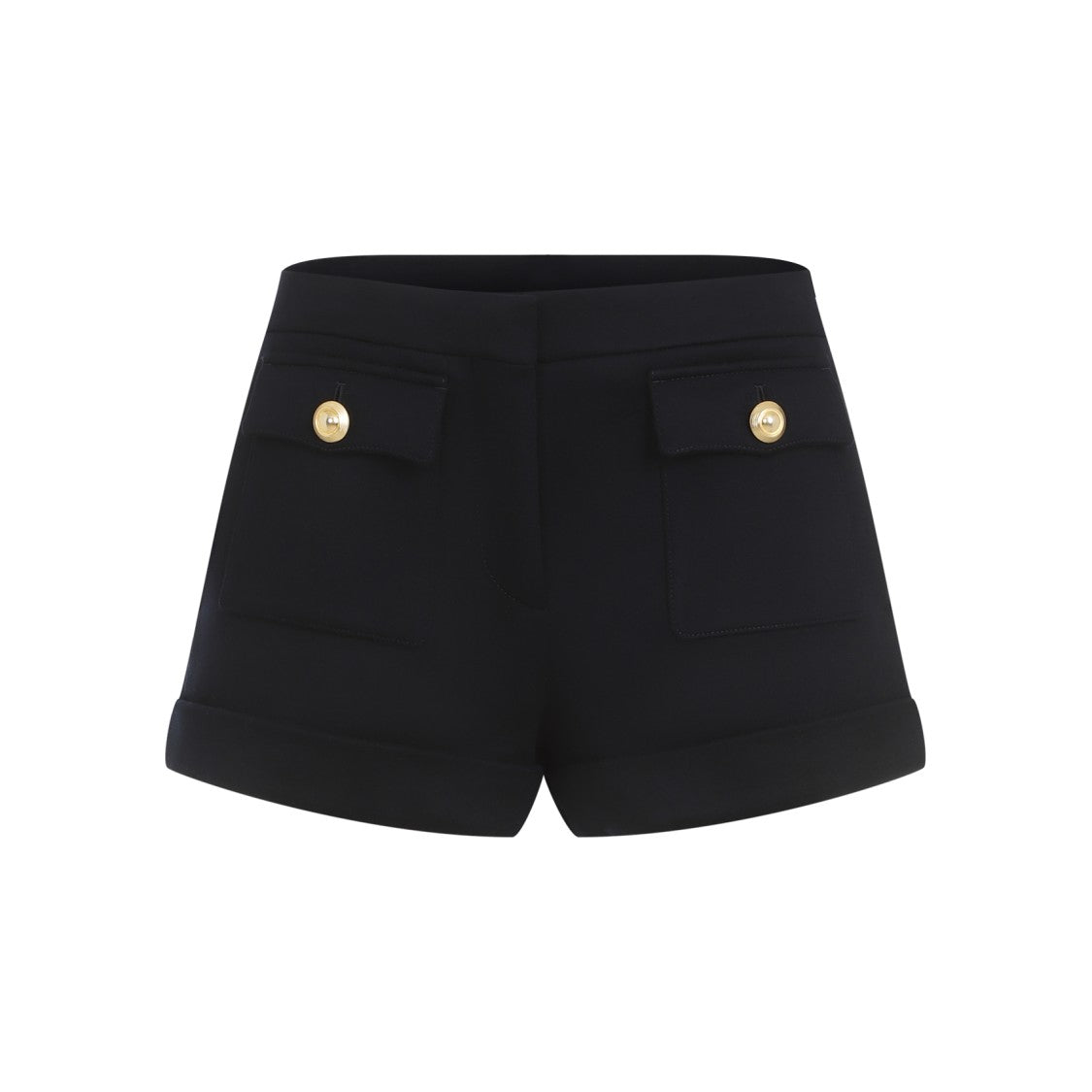 Tailored Wool-Cashmere Blend Shorts With Pocket Details