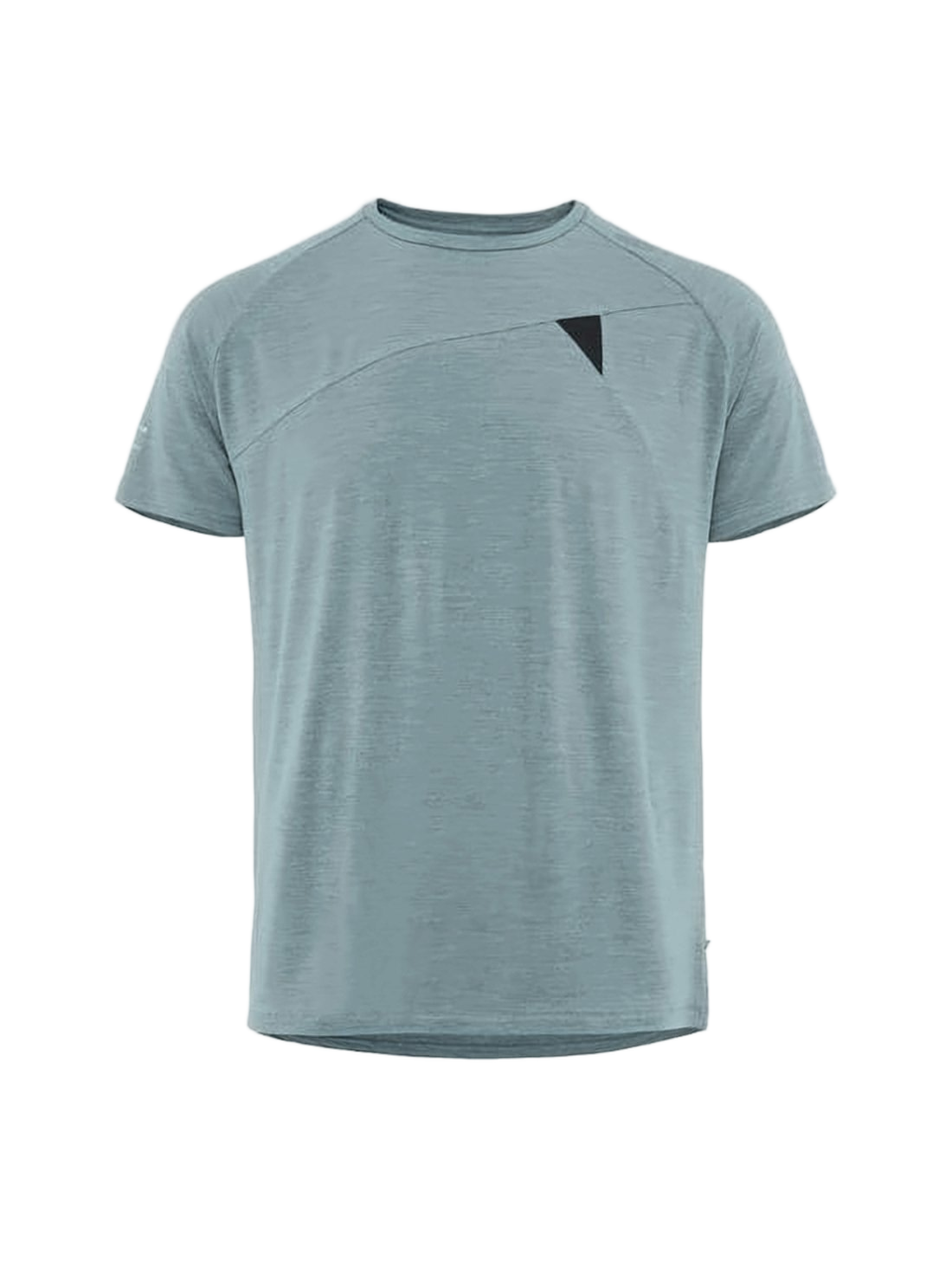 Heathered Short-Sleeve T-Shirt with Raglan Sleeves