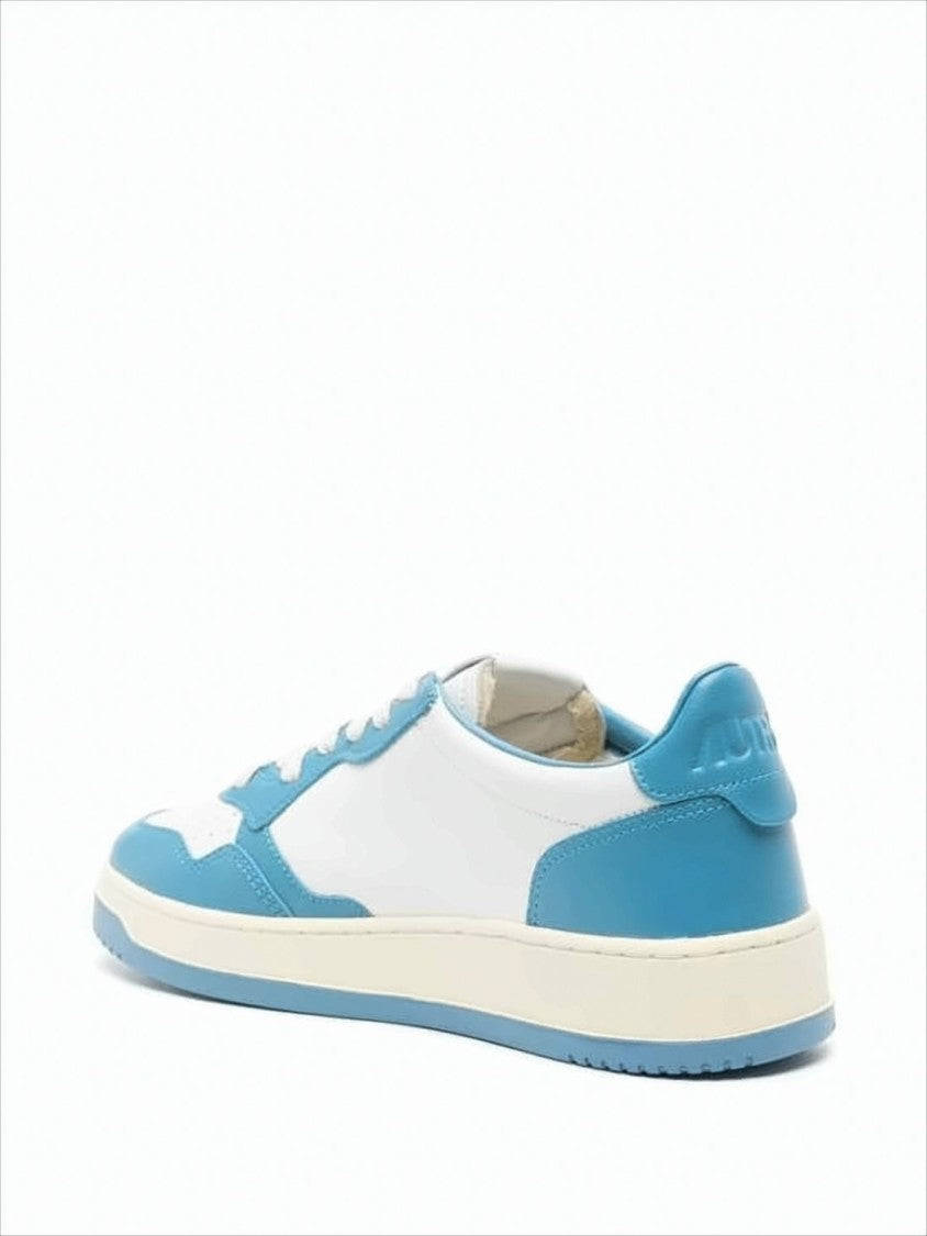 Classic Low-Top Sneakers with Smooth Leather Panels
