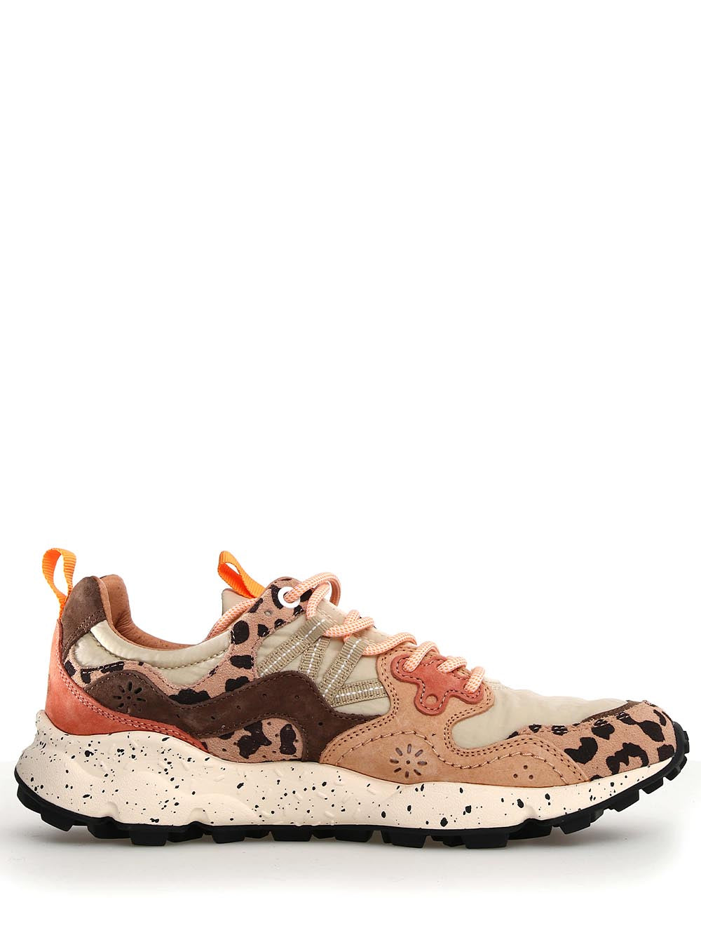 Leopard Print Sneakers with Speckled Sole