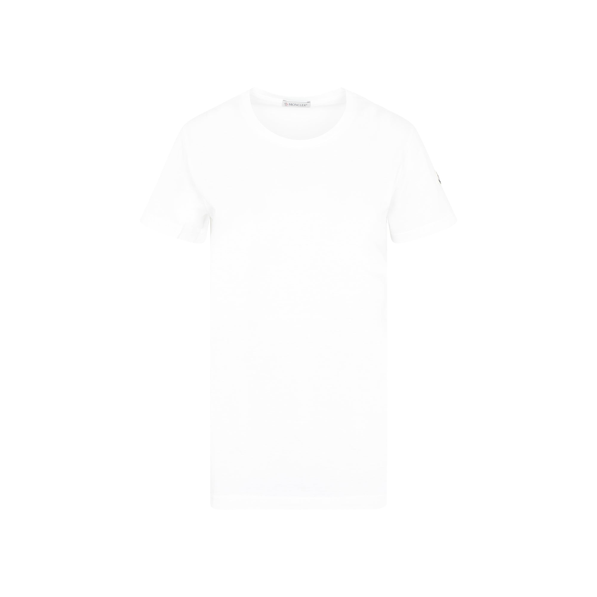 Classic Crew Neck White Cotton T-Shirt