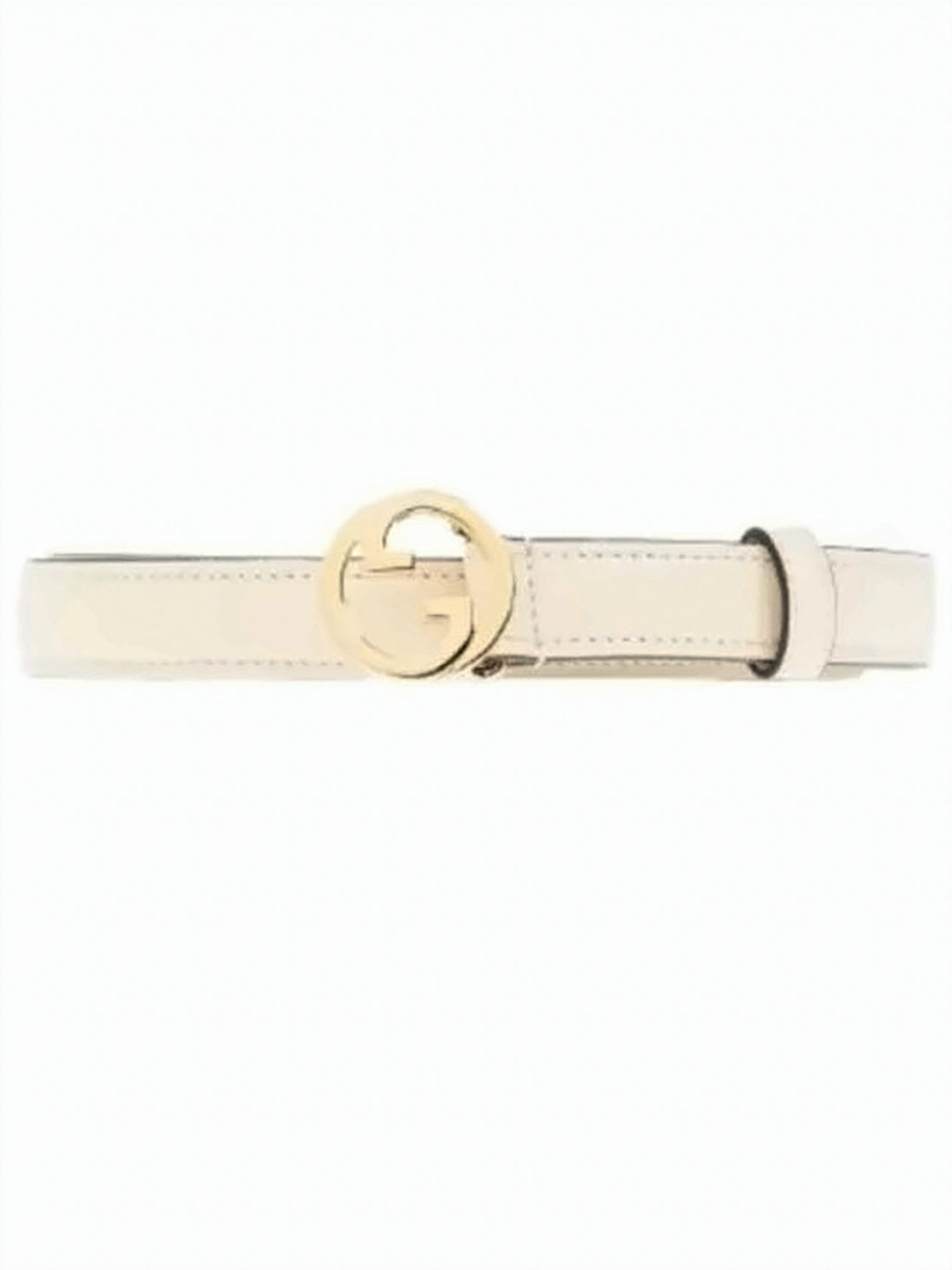 Slim Light-Toned Strap Belt