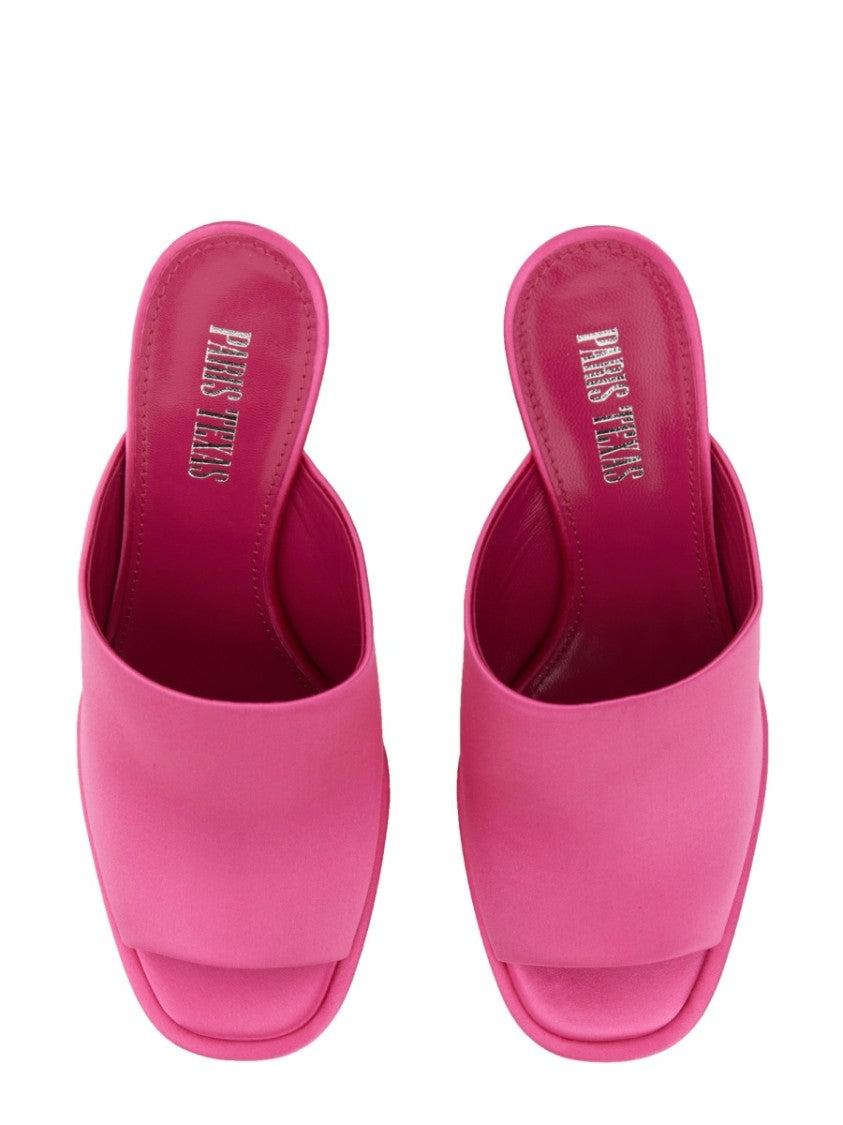 Sasha Open-Toe Mules With Wide Strap
