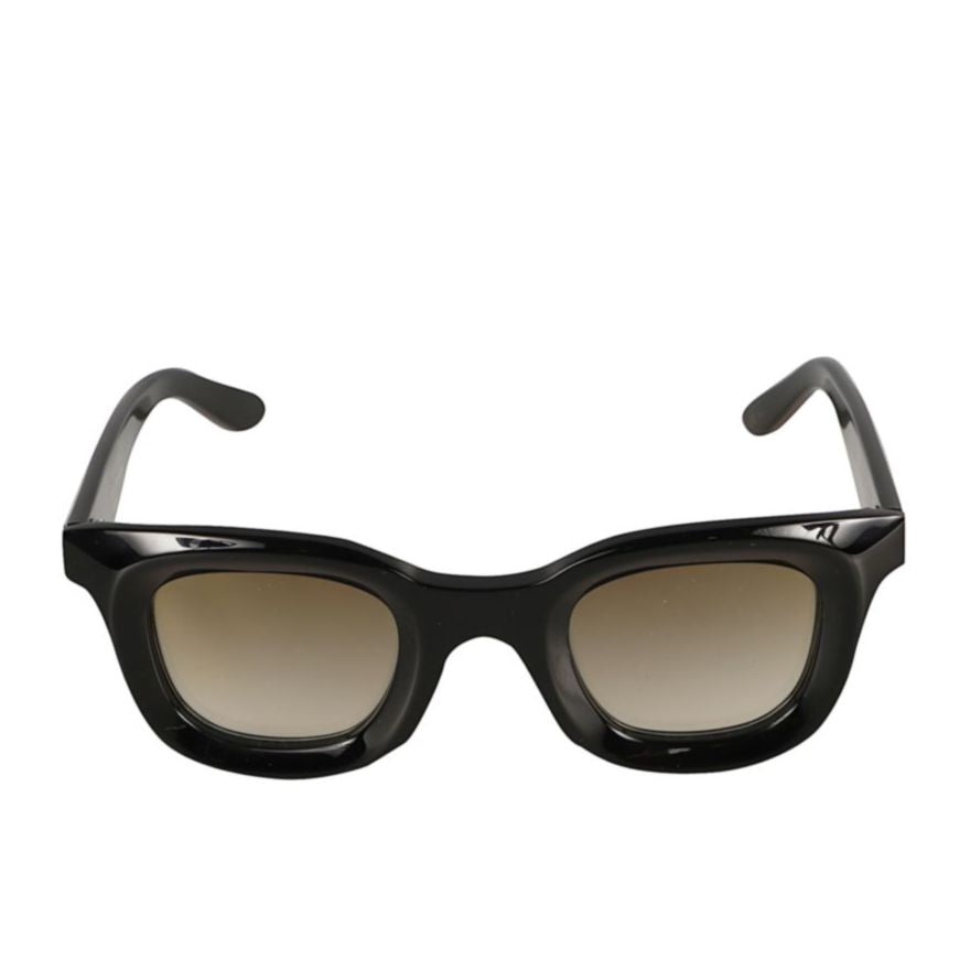 Joya Square Frame Sunglasses with Leopard Print Temples