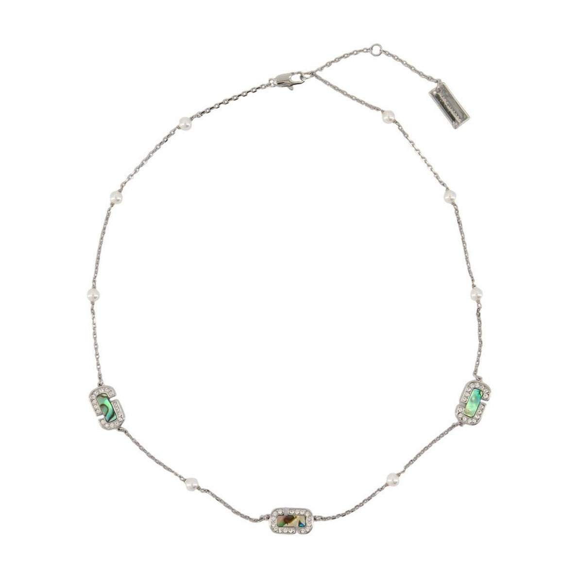 Abalone Necklace - Metal - Silver