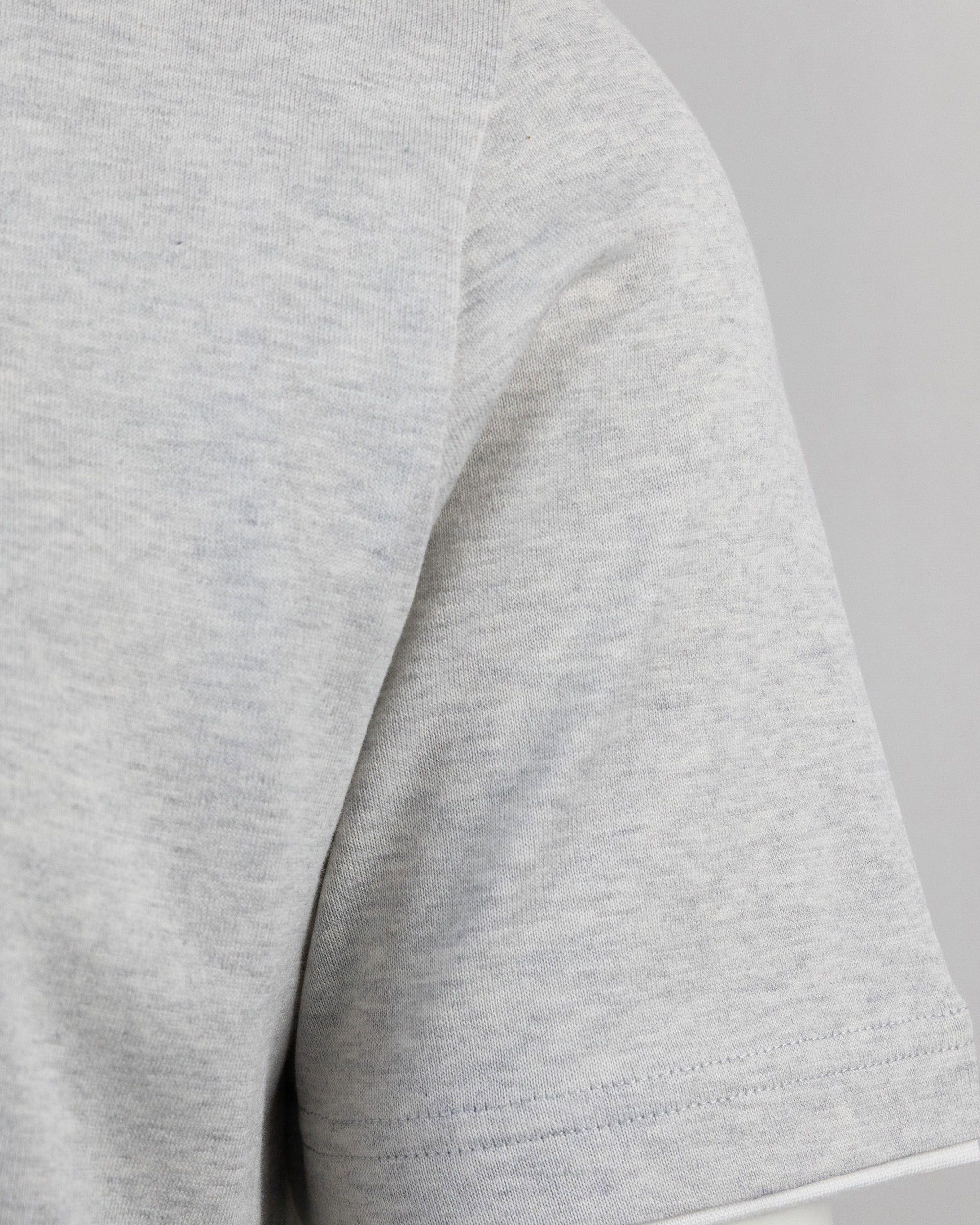 Light Grey Cotton Crew Neck T-Shirt
