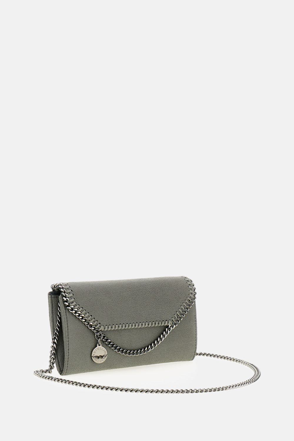 Envelope-Style Wallet with Diamond-Cut Chain Trim