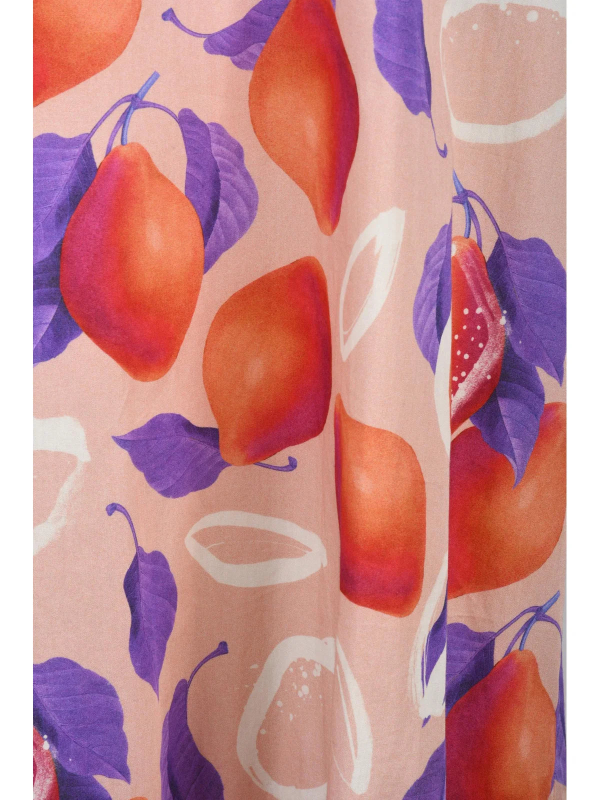Long Cotton Dress - Pink/Red