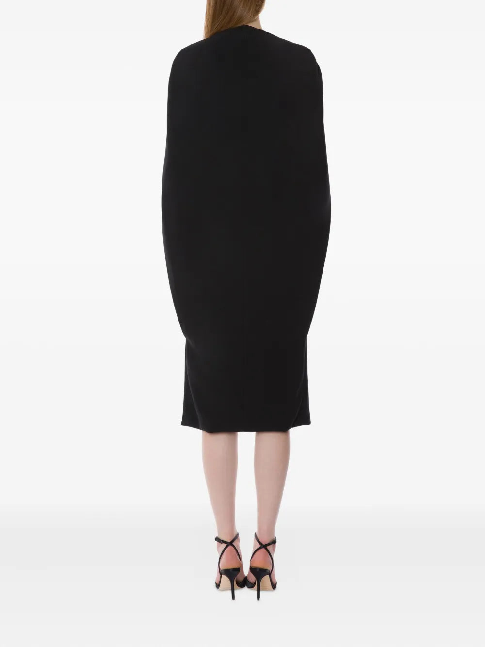Flowing Silhouette Dress with Delicate Draping