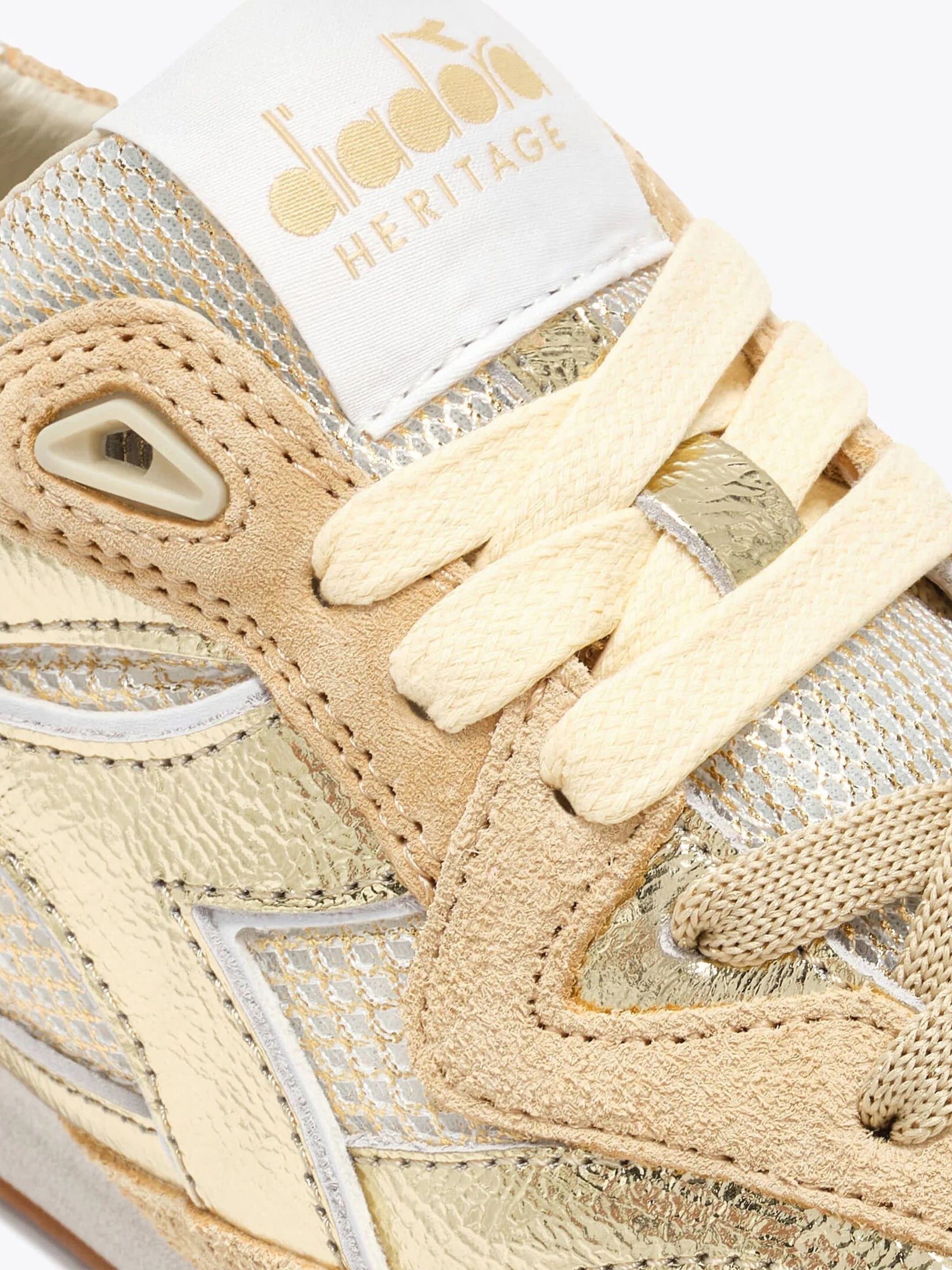 Equipe Revenge Iride Gold Suede Sneakers