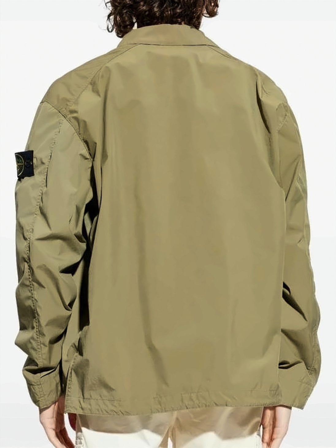 Lightweight Brown Jacket with Button-Up Front