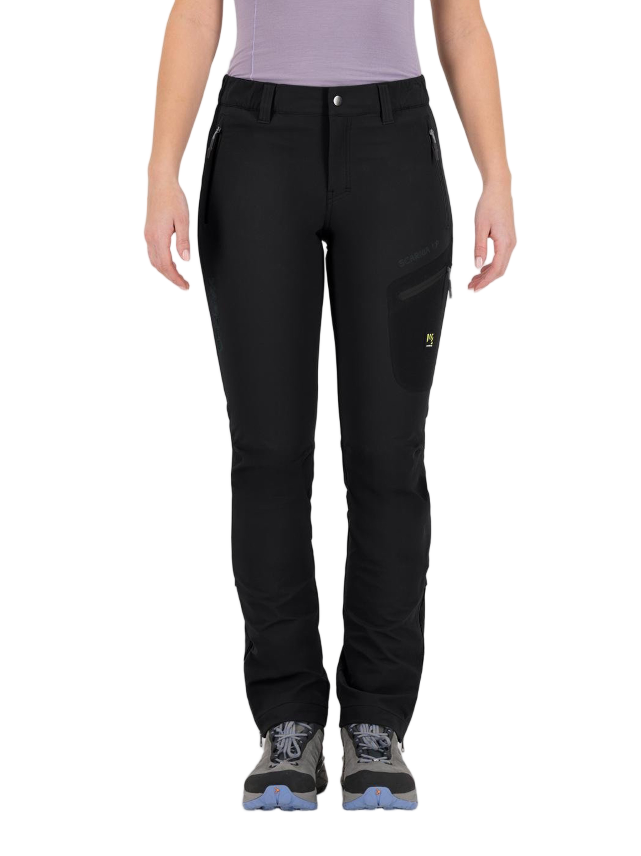 Black Scarnia Up W Fitted Pants