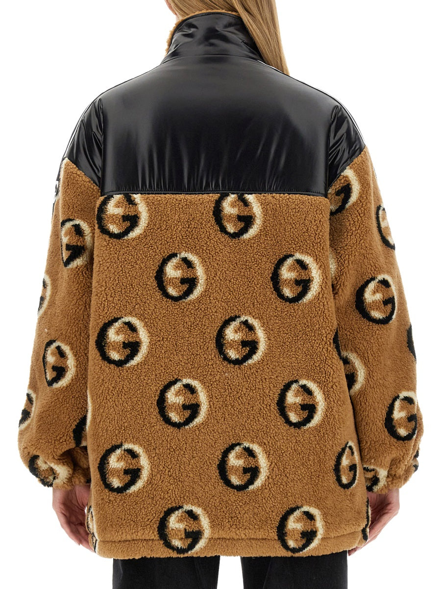 Jacquard Pattern Zipper Jacket in Luxurious Wool