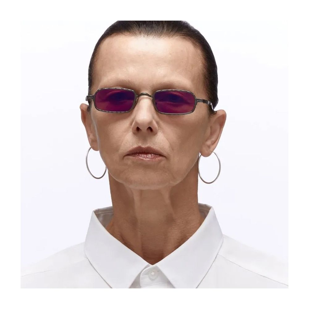 Mask Z18 Sculptural Eyewear With Fuchsia Lenses
